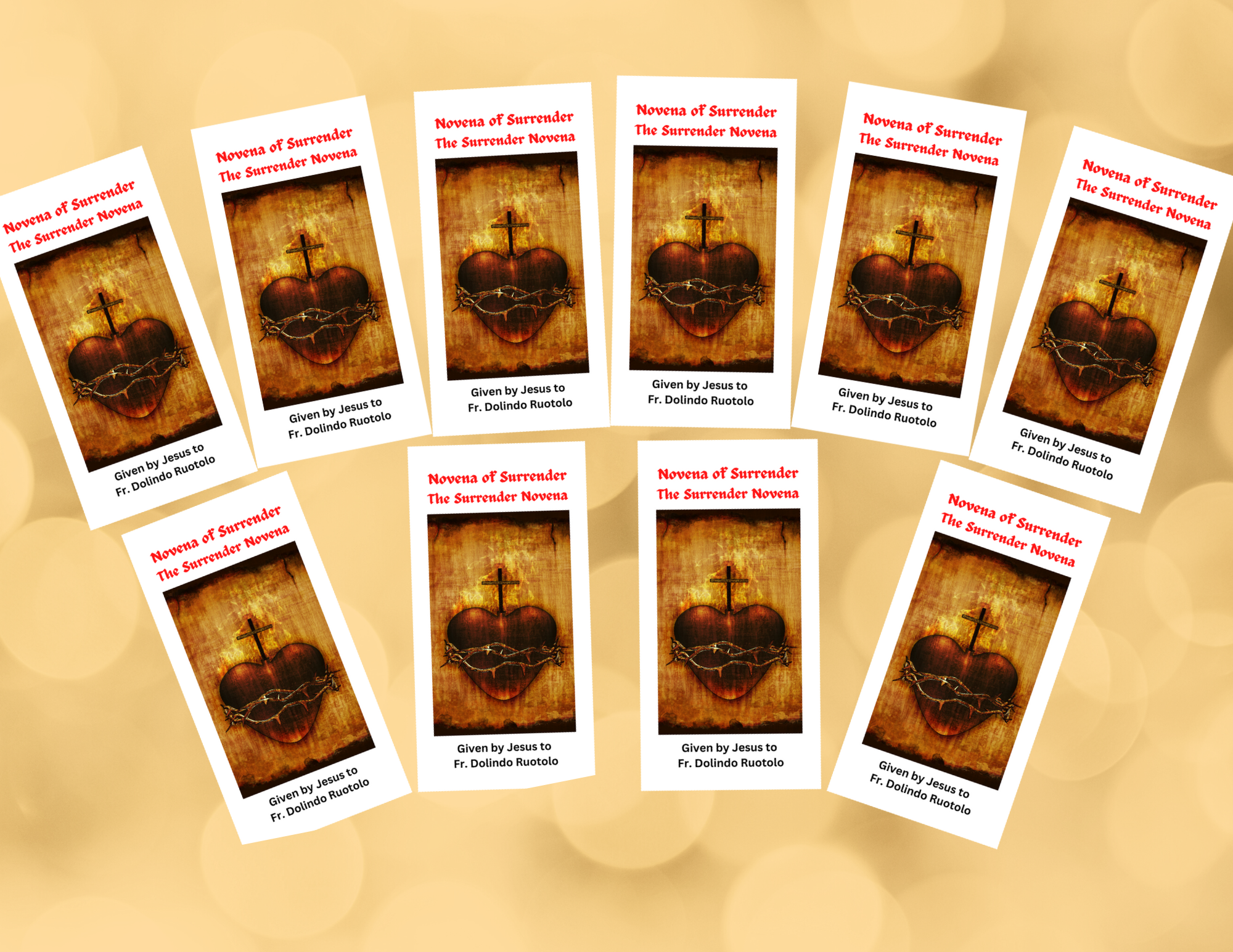 10Pack Surrender Novena to the Will of God Trifold Holy Card