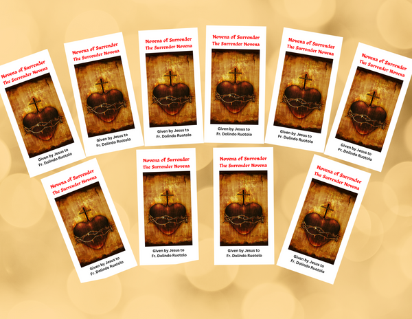 10Pack Surrender Novena to the Will of God Trifold Holy Card