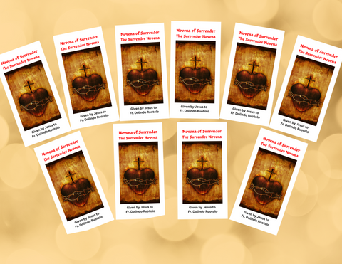 10Pack Surrender Novena to the Will of God Trifold Holy Card