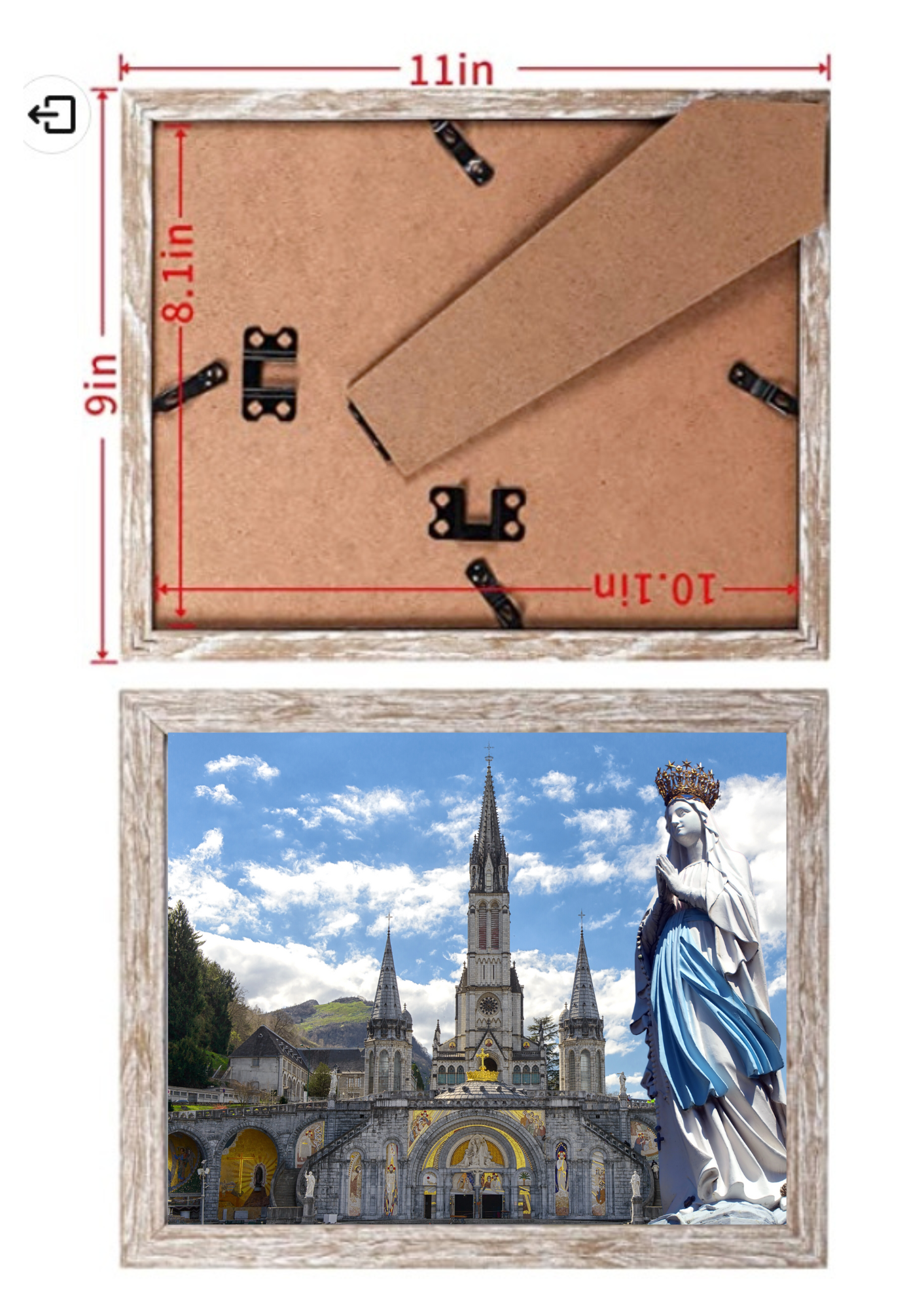 Our Lady of Lourdes 8 by 10 Print - Bob and Penny Lord