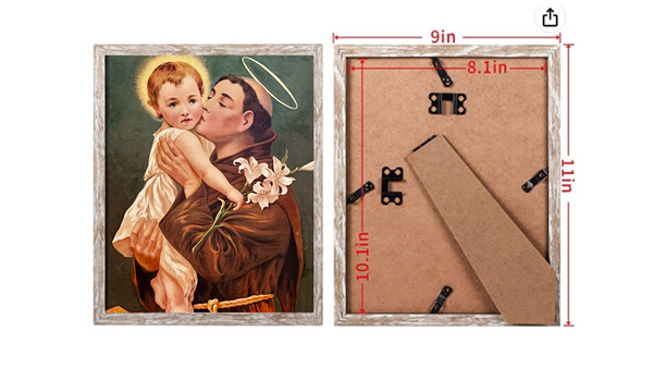 Saint Anthony of Padua 8 by 10 Print