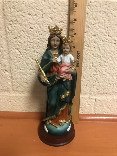 Blessed Mother Mary, Help of the Christians, 8.5" Statue, New - Bob and Penny Lord