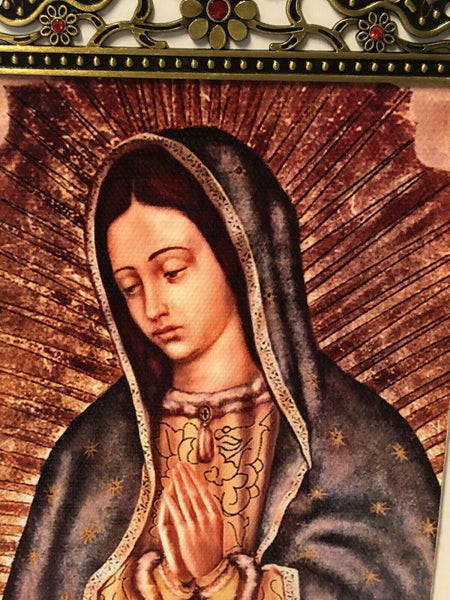 Our Lady of Guadalupe Wall Canvas 8", New - Bob and Penny Lord