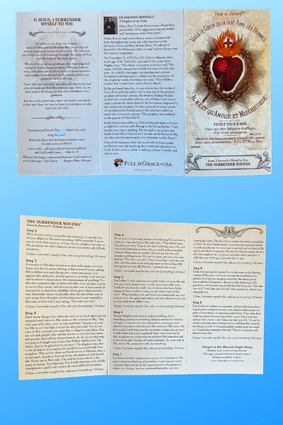 Novena of Surrender to the Will of God Trifold Holy Card - Bob and Penny Lord