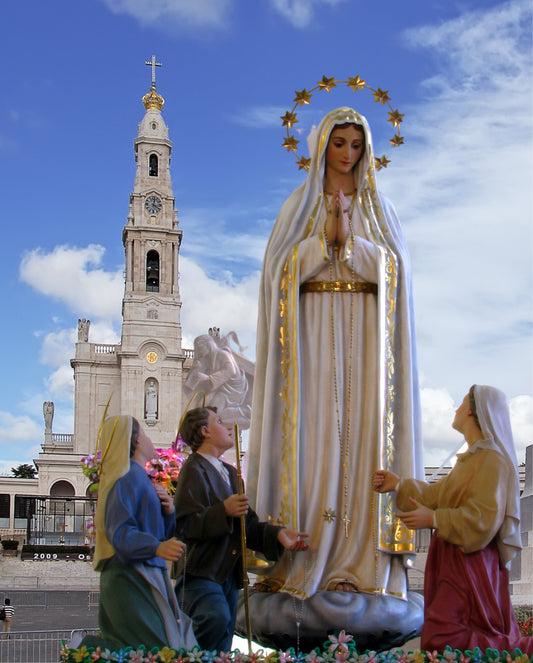 Our Lady of Fatima 8 by 10 Print New - Bob and Penny Lord
