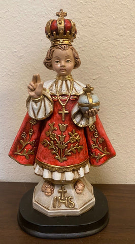 Infant Jesus of Prague 11" Statue, New from Colombia
