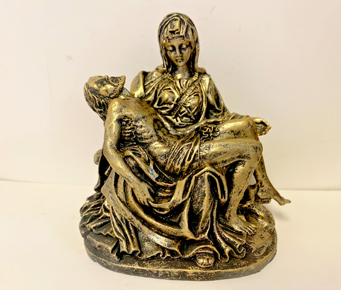 Pieta Bronze Finish Statue, 3,50" New - Bob and Penny Lord