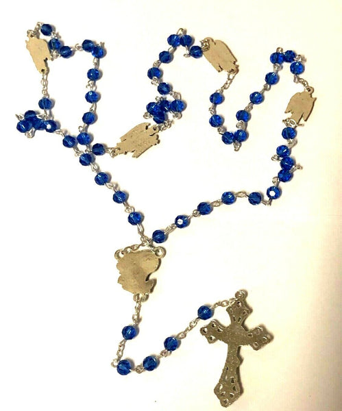 Blue Crystals Archangel Rosary, New
