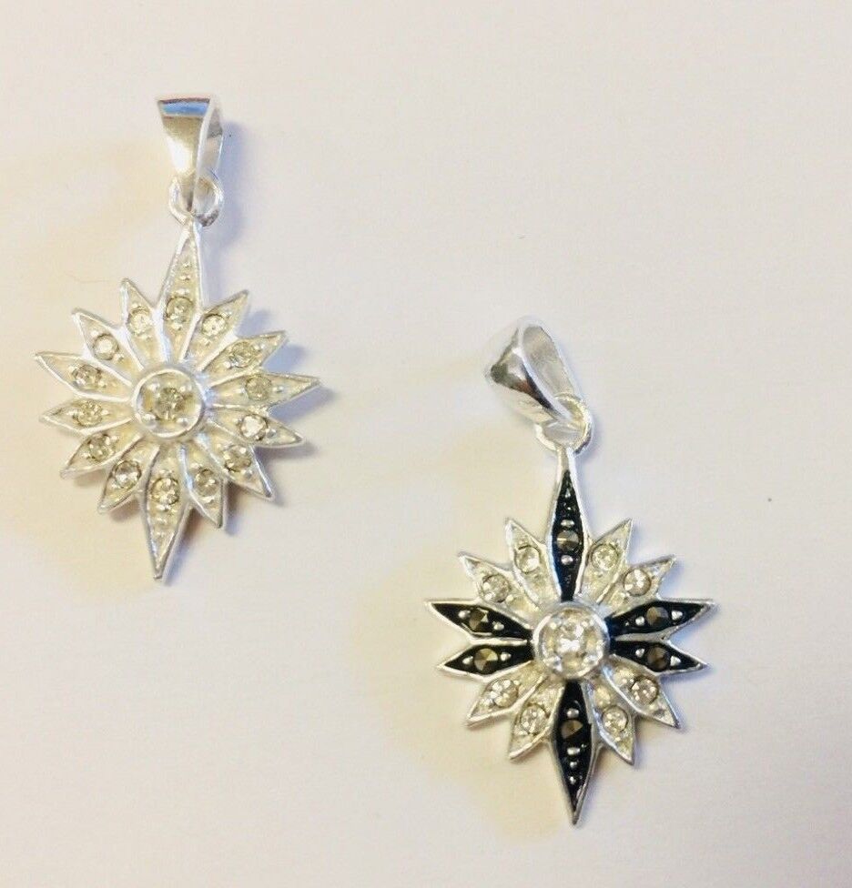 925 Sterling Silver Pendant Cross, New from Jerusalem
