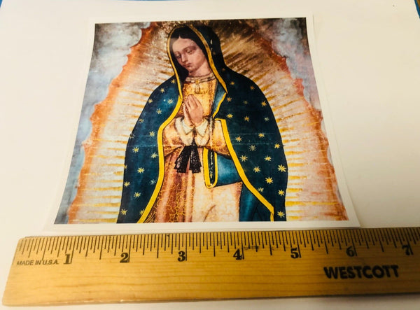Our Lady of Guadalupe 5.75" x 5.75" Custom Glossy Decal Sticker, New