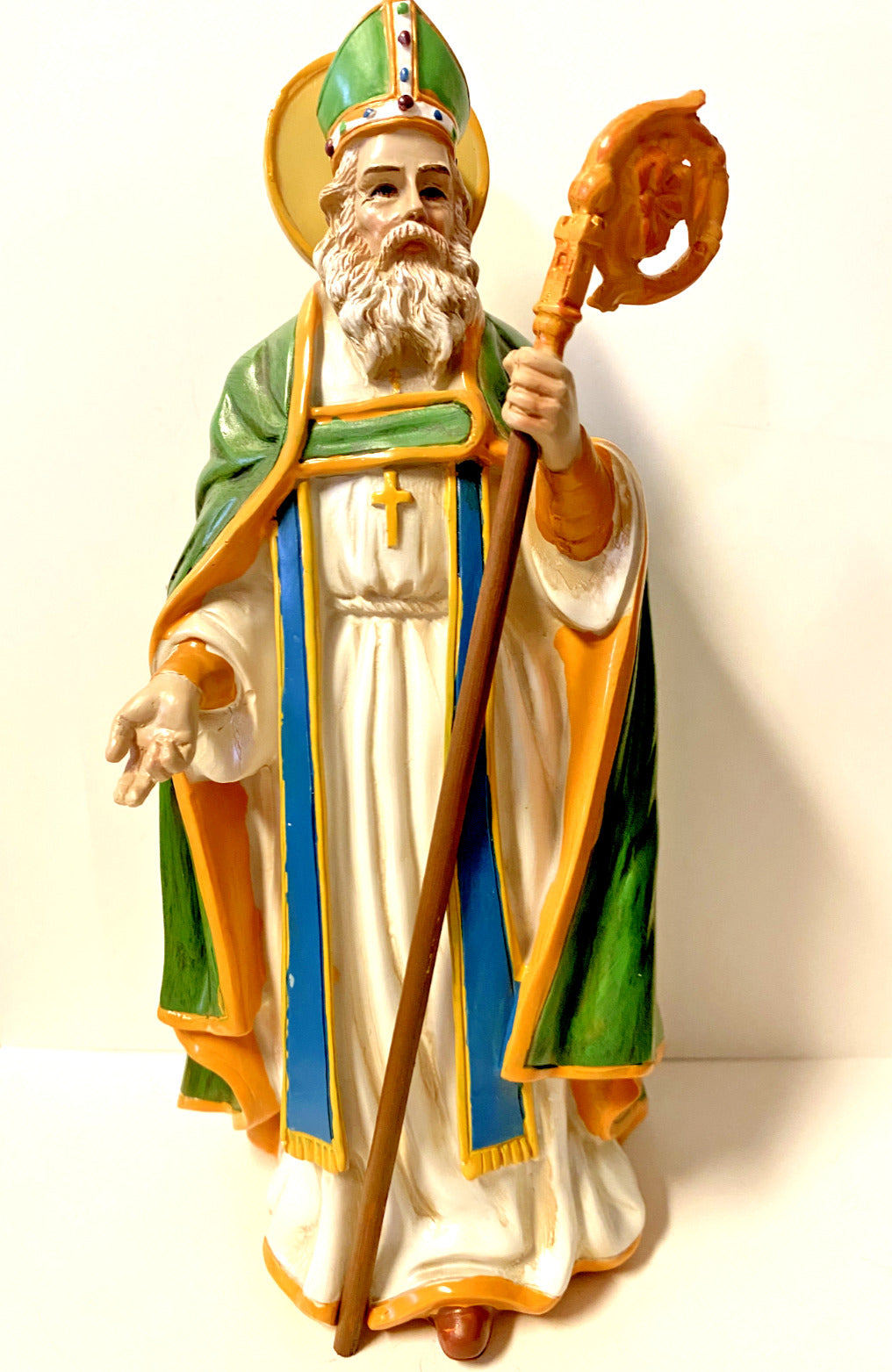 Saint Patrick  8" Statue, New