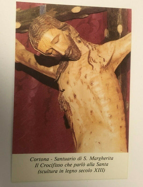 Saint Margaret of Cortona/S. Margherita da Cortona Prayer Card in Italian, New 4