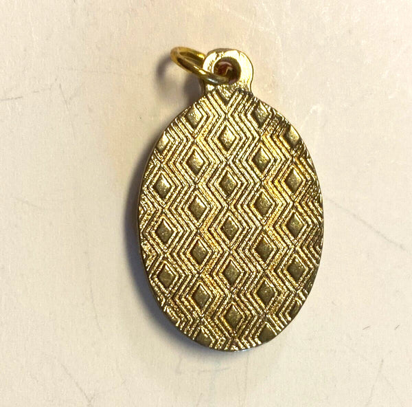 Saint Clare of Montefalco Oval Medal, New from Italy