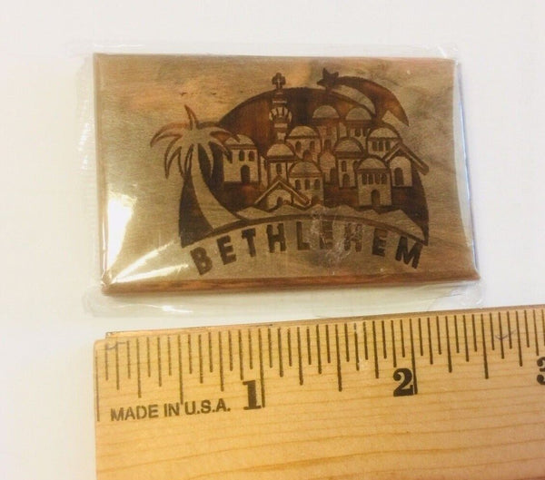 Olive Wood Magnet from Bethlehem, New