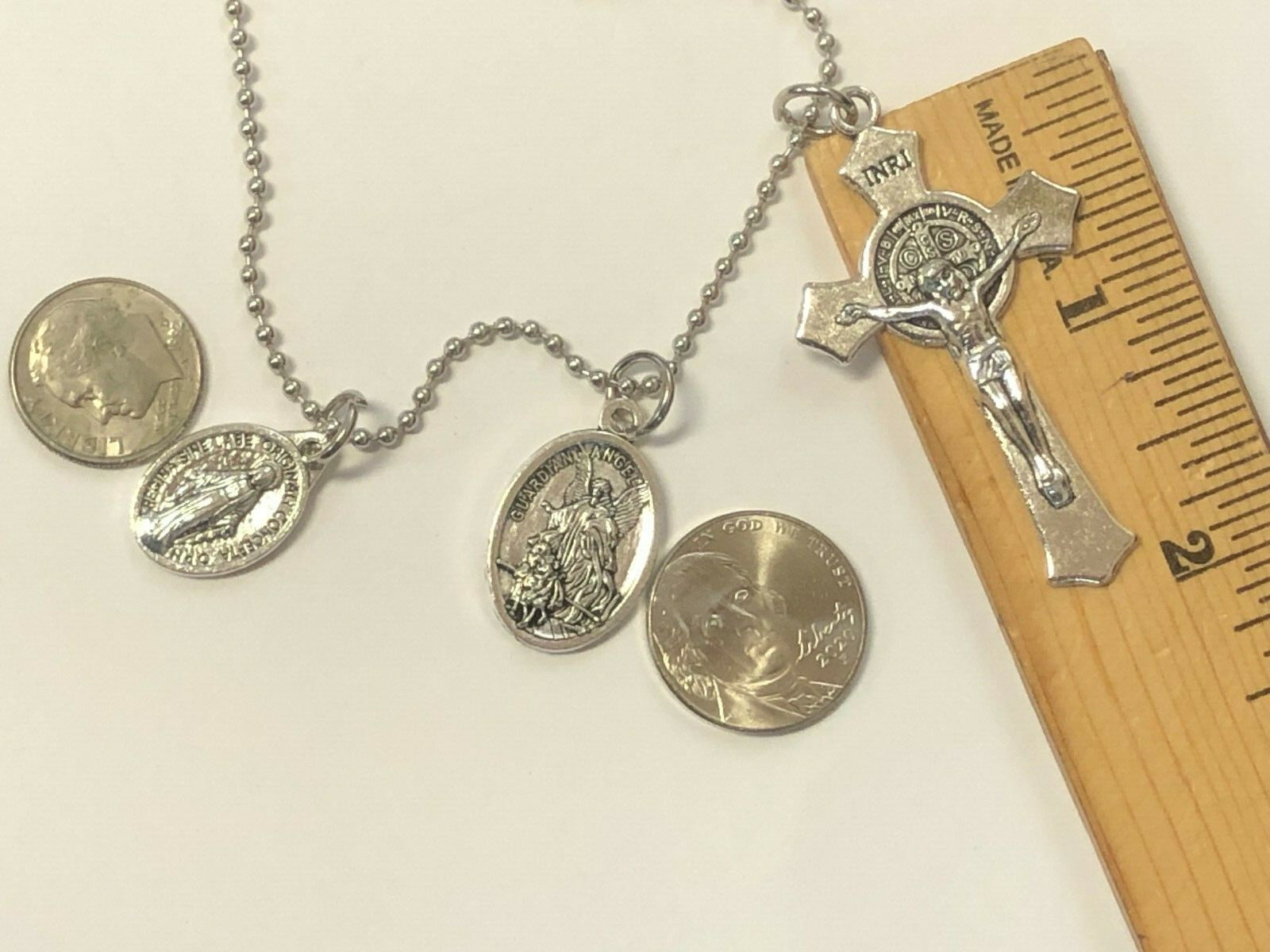 Saint Benedict, Saint Michael & Miraculous Medal  Crucifix + Medals, New - Bob and Penny Lord