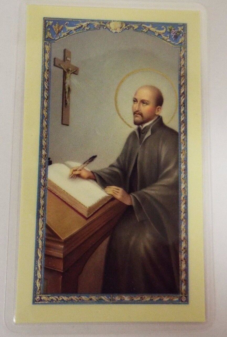 Saint Ignatius of Loyola Laminated Prayer Card, New - Bob and Penny Lord