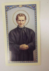 Estampa de oración de San Juan Bosco/Spanish Prayer Card, New