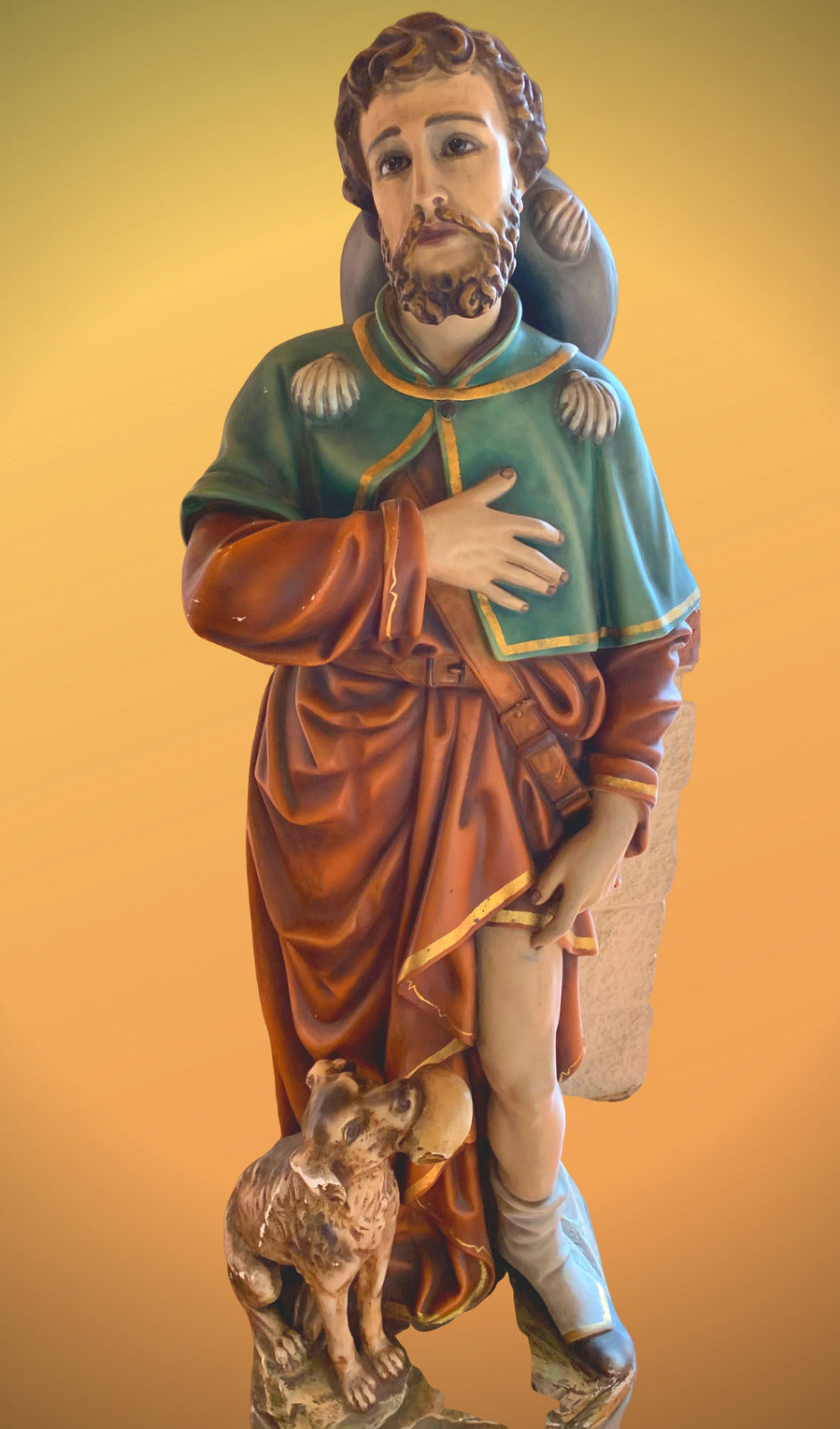 Saint Roch ( Patron of Plagues) Prayer Card
