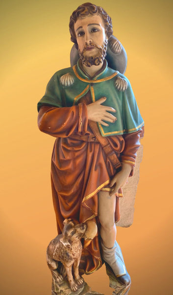 Saint Roch ( Patron of Plagues) Prayer Card