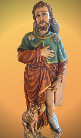 Saint Roch ( Patron of Plagues) Prayer Card
