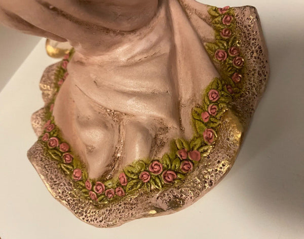 Virgin of Tenderness 7.75" Hand Painted  Statue, New Colombia