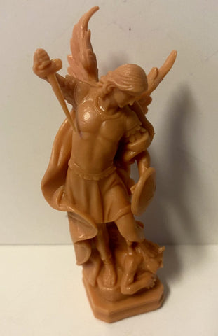 Saint Michael The Archangel Very Small  3" Statue, New