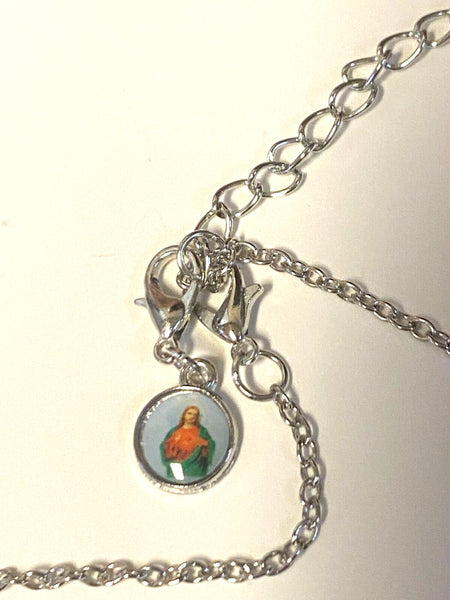 Saint Maximilian Kolbe Museum HIstory /2 Sided Heart Necklace, New from Japan