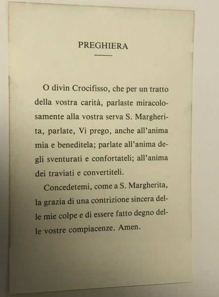Saint Margaret of Cortona/S. Margherita da Cortona Prayer Card in Italian, New 4
