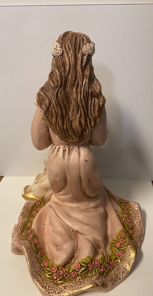 Virgin of Tenderness 7.75" Hand Painted  Statue, New Colombia