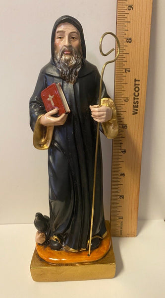 Saint Benedict  8" Statue  New From Colombia