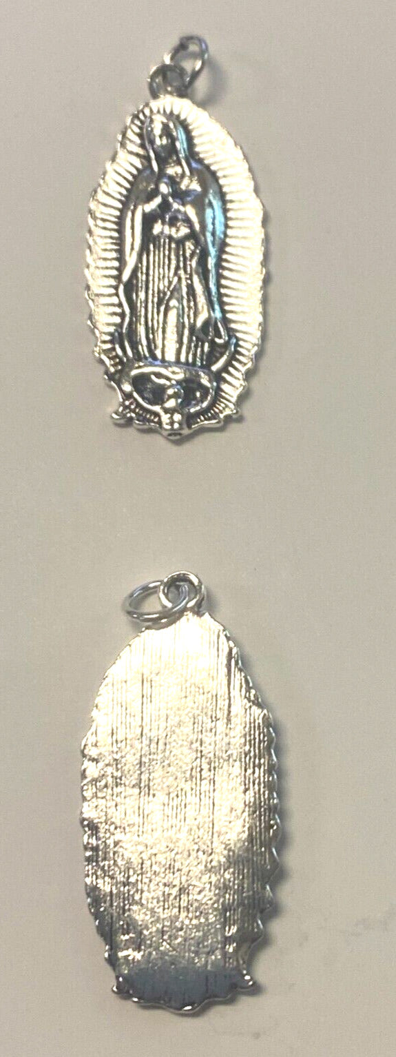 Our Lady of Guadalupe Silver Plated 1.5" Medal, New #3 - Bob and Penny Lord