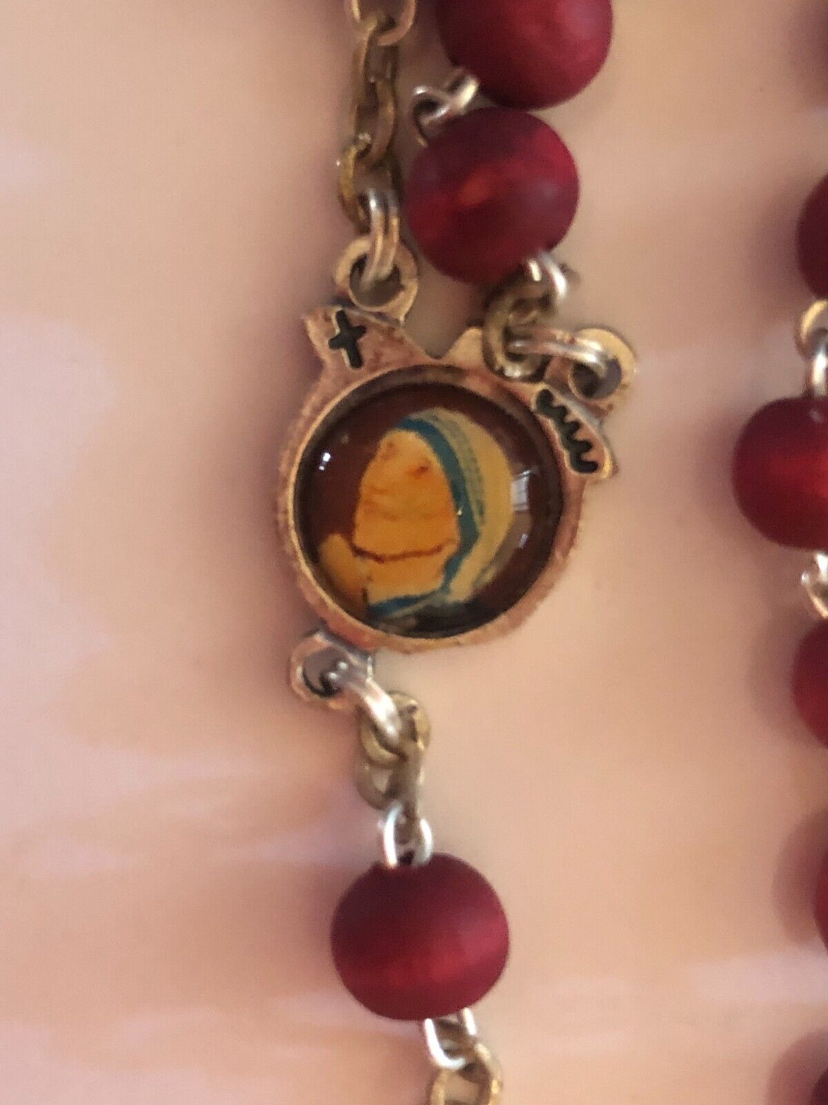 Saint Teresa of Calcutta Rose Petal Rosary, New