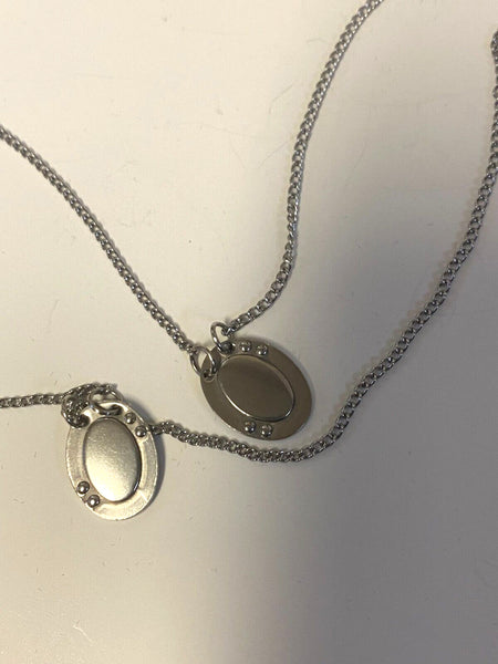 Sacred Heart & Our Lady of Mount Carmel Scapular with Oval Images, New