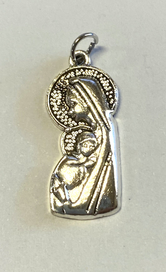 Blessed Mother with Child  1" Devotional Charm, New - Bob and Penny Lord
