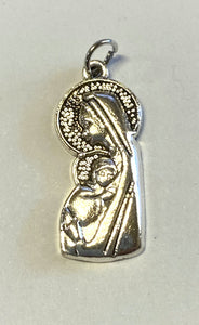Blessed Mother with Child  1" Devotional Charm, New