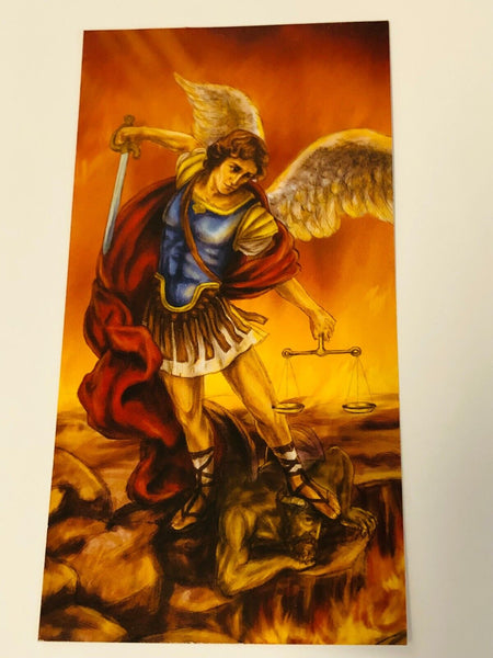 Saint Michael the Archangel/Guardian Angel 2 Sided Medal Necklace, New
