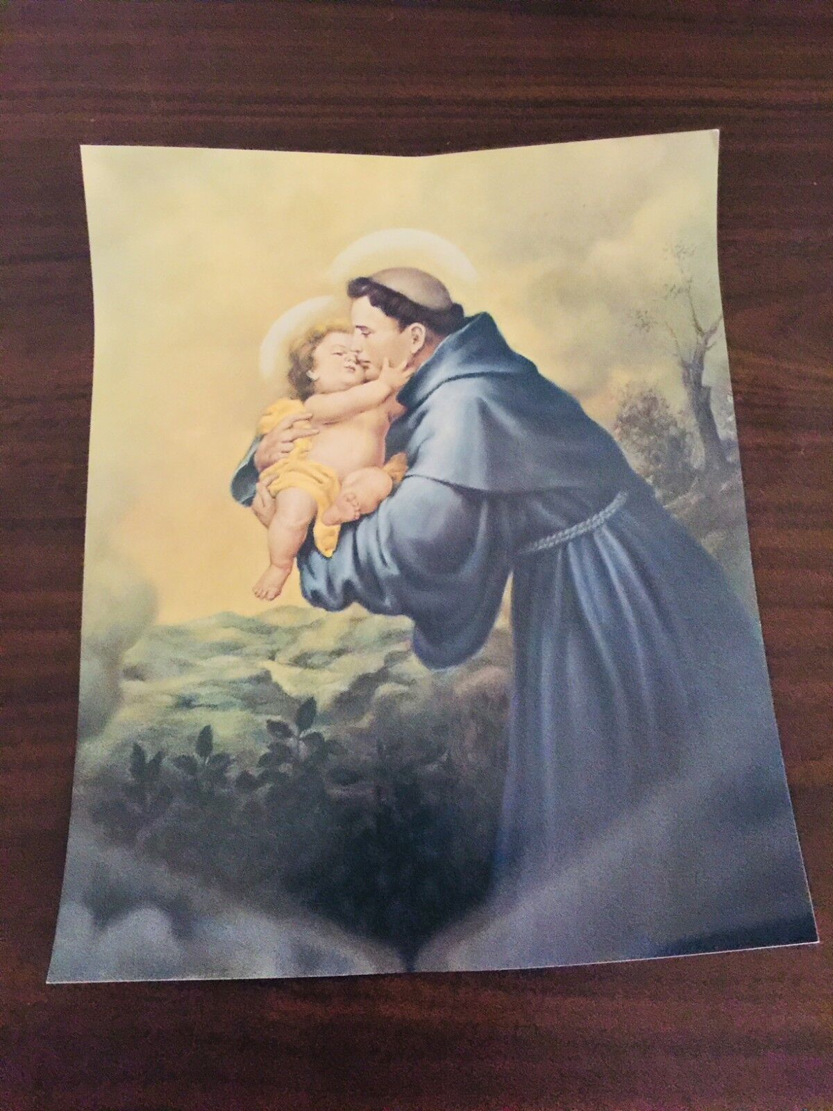 Saint Anthony of Padua Image 7" X 5", New From Italy - Bob and Penny Lord