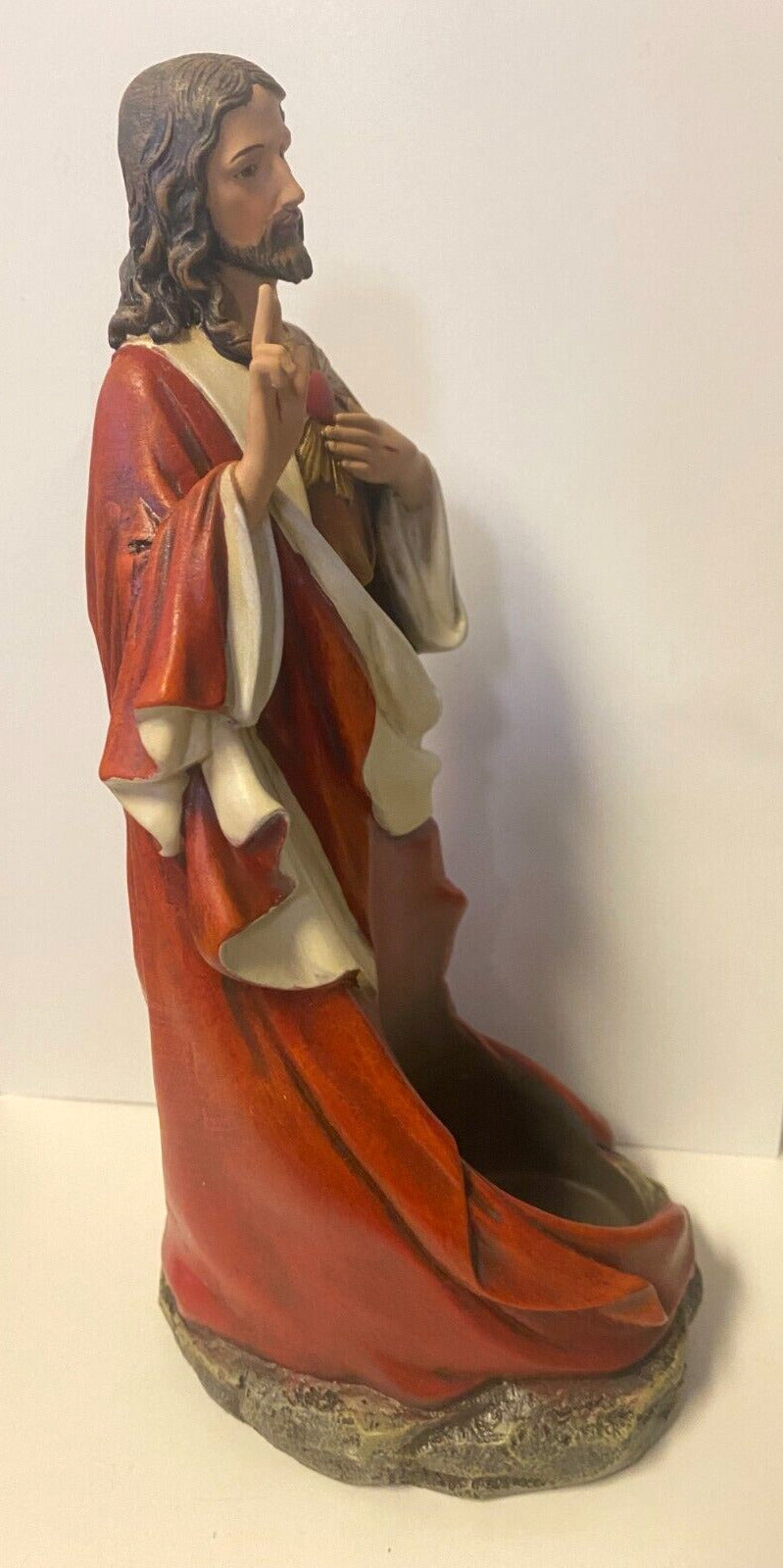 Sacred Heart Of Jesus Candle Holder 10" Statue, New - Bob and Penny Lord