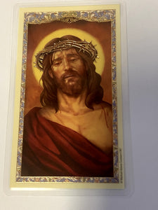 Saint Gertrude  " Prayer for Souls in Purgatory" Laminated Prayer Card, New