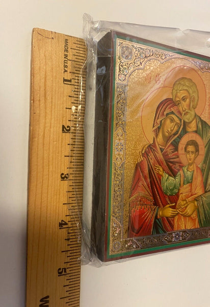 Holy Family  4.75" Icon from Jerusalem #5