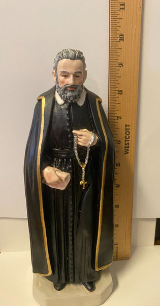Saint Philip Neri Hand Painted 10" Statue, New from Colombia
