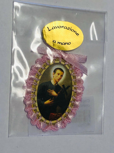 Saint Gerard Majella Image Handmade with Ribbon, New from Italy