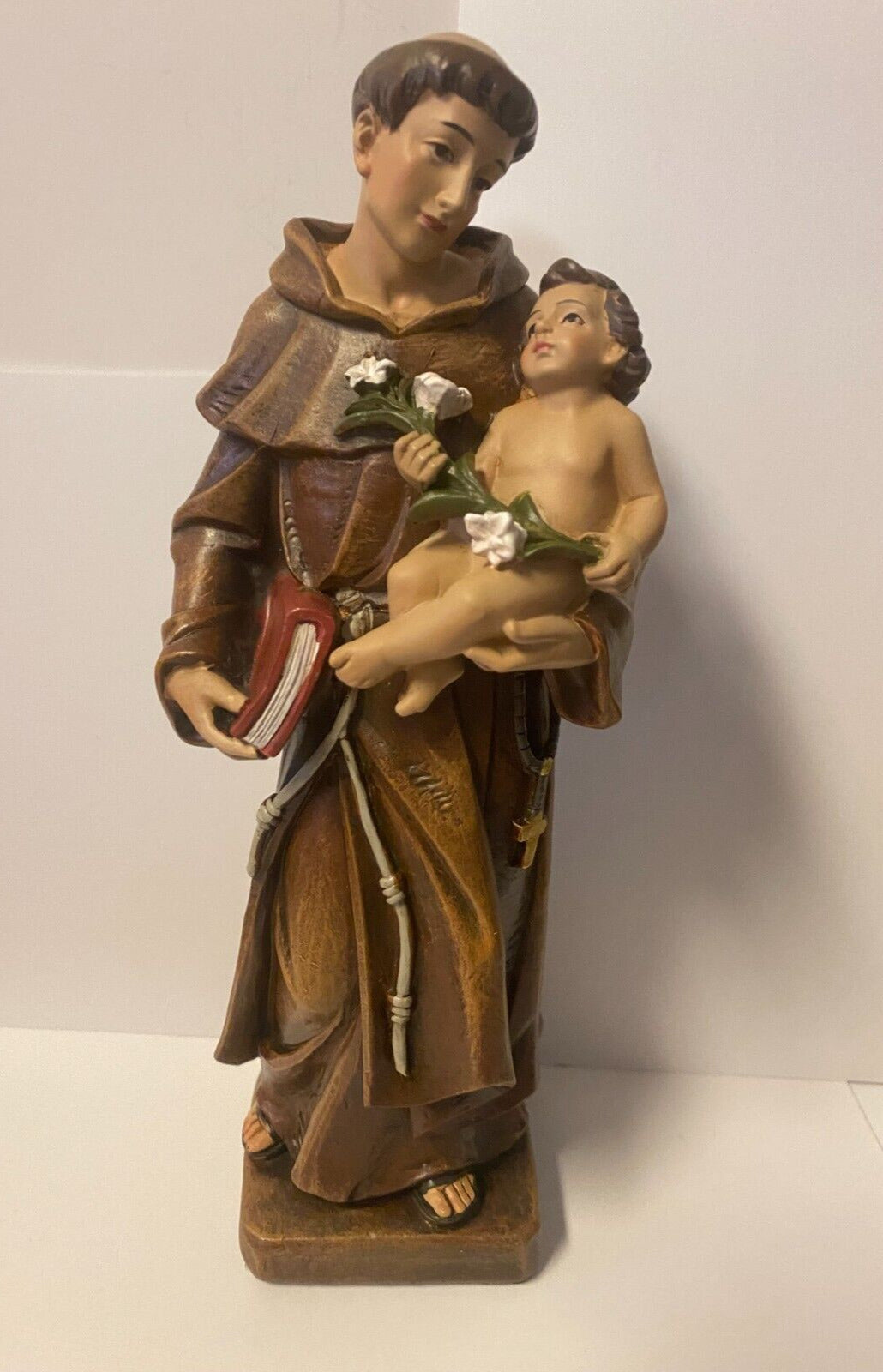 Saint Anthony of Padua  8" H Statue, New