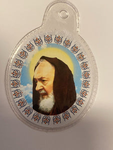 Padre Pio 3rd Class Relic, Plastic Encase,  New From Italy