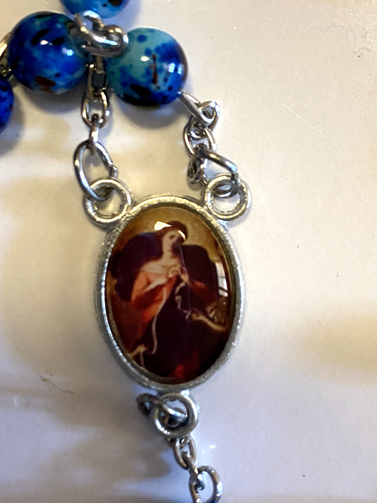 Our Lady Undoer (Untier) of Knots Rosary, Prayer Card, Rosary & Pouch, New - Bob and Penny Lord
