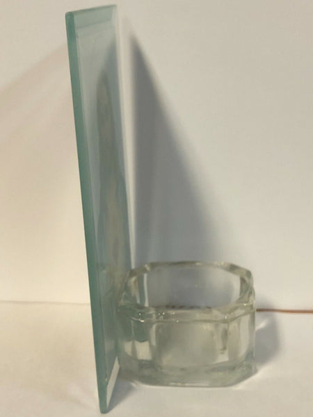 Sacred Heart of Jesus Votive Glass Holder 4.75", New