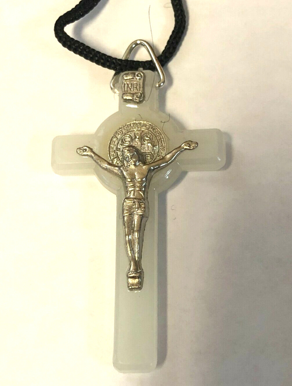 Saint Benedict Crucifix Pendant, Assorted Colors to choose from, New - Bob and Penny Lord