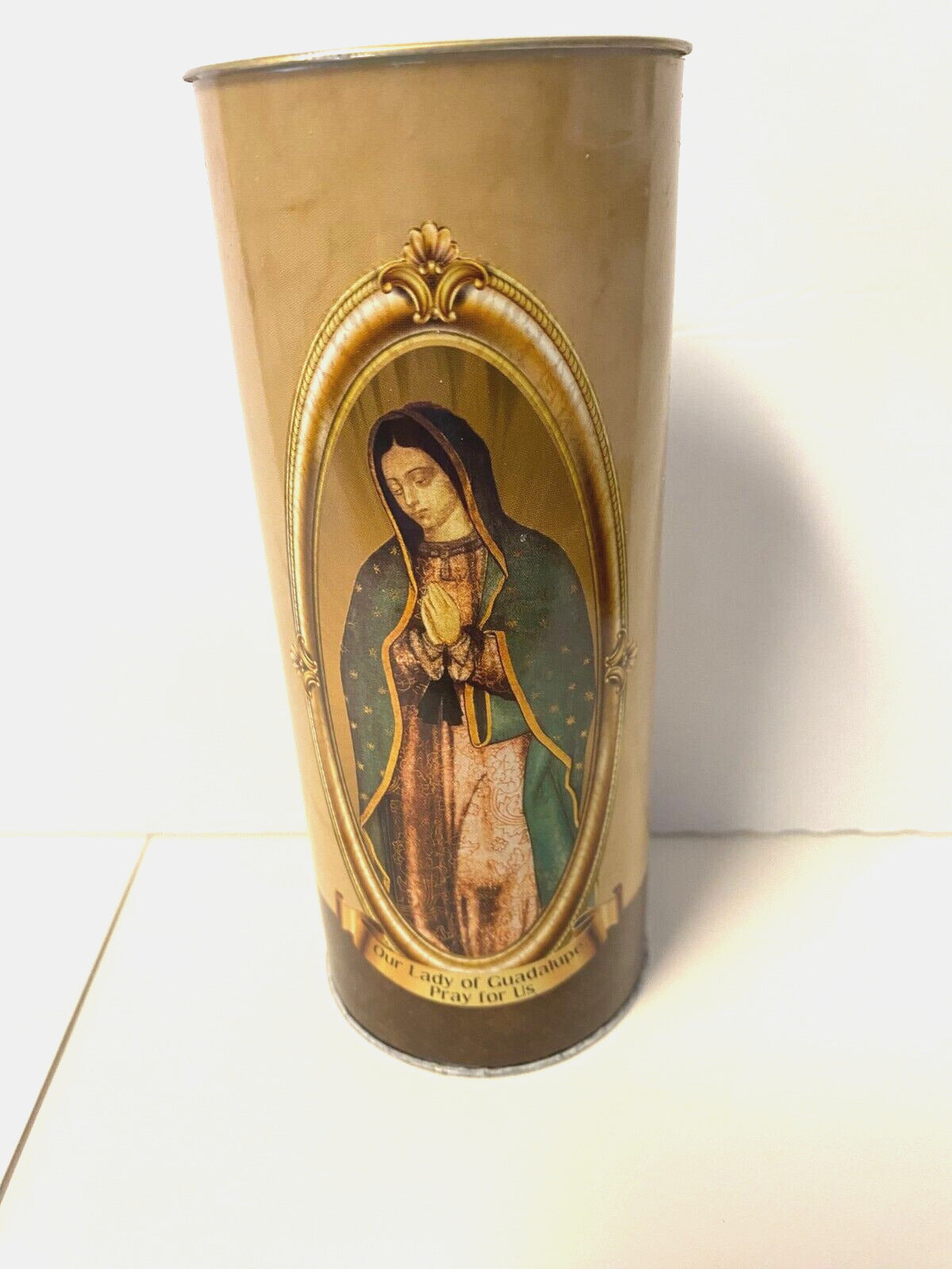Our Lady of Guadalupe 5.75" Devotional Candle, New - Bob and Penny Lord