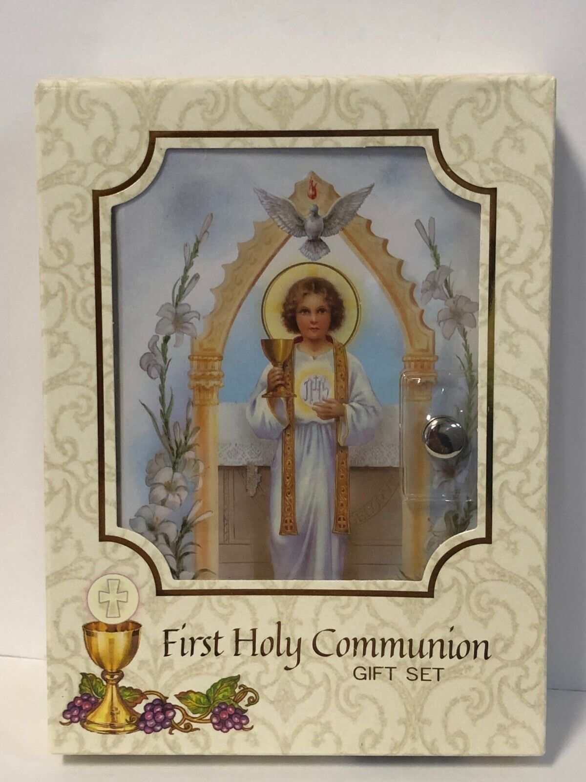 Girl's First Holy Communion Wallet, Gift Set - 5 pc Set, New