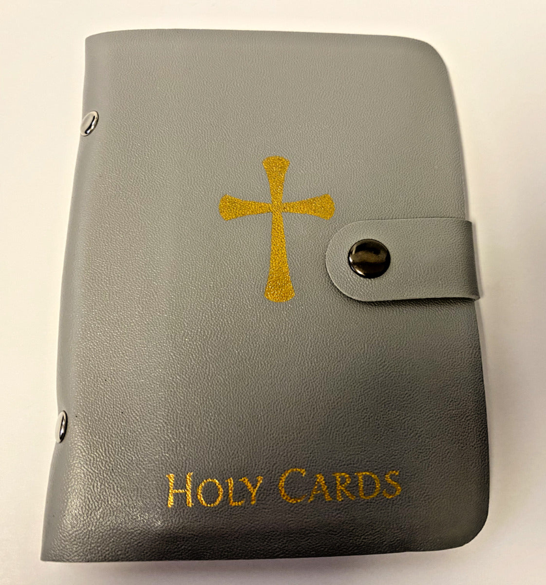 Holy Card Holder 5.25"Gray Booklet, New - Bob and Penny Lord